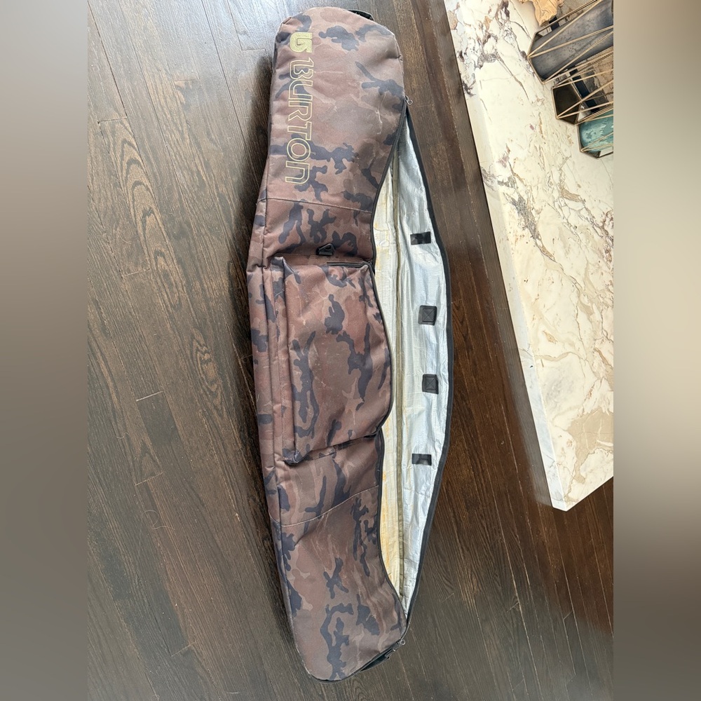 Burton snowboard bag 
 Used zippers has some issues closing